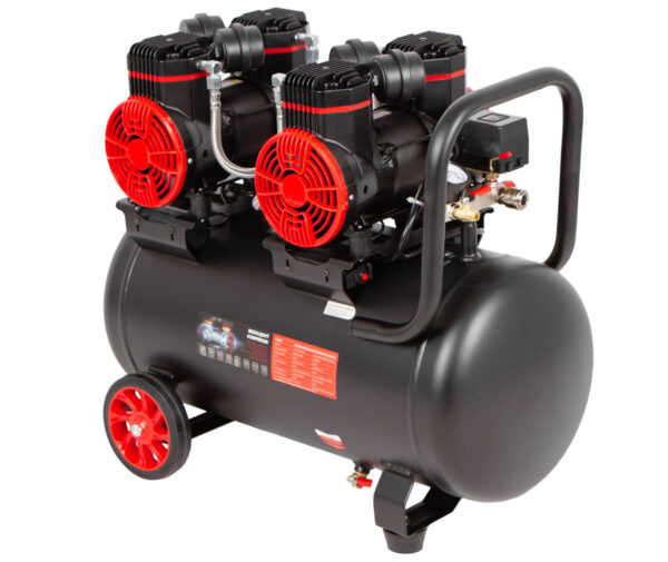 Bezolejový kompresor 50L, 2x1450W, 4 písty - AH0050