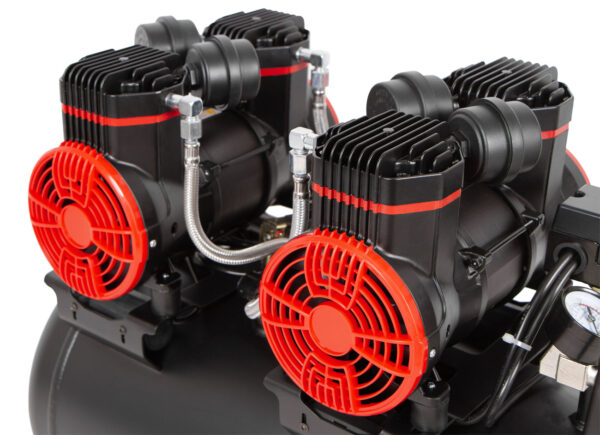 Bezolejový kompresor 50L, 2x1450W, 4 písty - AH0050