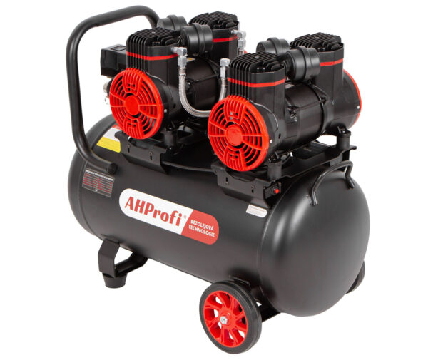 Bezolejový kompresor 50L, 2x1450W, 4 písty - AH0050