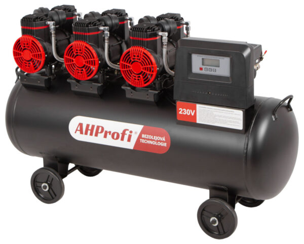 Bezolejový kompresor 100L, 3x1450W, 6 pístů - AH0100
