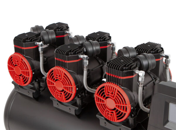 Bezolejový kompresor 100L, 3x1450W, 6 pístů - AH0100