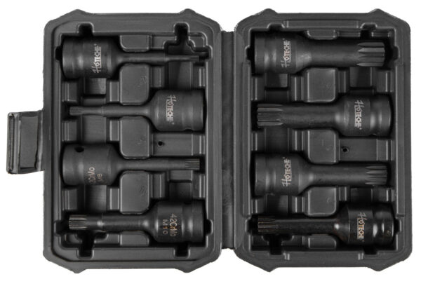 Sada vnějších nástrčných klíčů XZN 1/2", 8 ks - HT206205