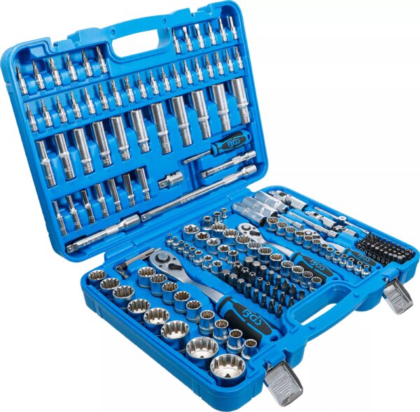 Gola sada a sada nástrčných klíčů "Gear Lock", 1/4", 3/8" a 1/2", 192 ks