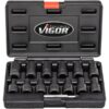 Sada na poškozené šrouby 1/2”, 6-19 mm, 13 ks, Vigor - V2404N