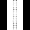 Hliníkový teleskopický žebřík, 13 stupňů, 3,8 m, max. zátěž 125 kg