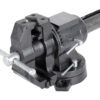Dílenský svěrák s otočným tělem a základnou, 125 mm - HT300155