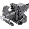 Dílenský svěrák s otočným tělem a základnou, 125 mm - HT300155
