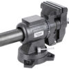 Dílenský svěrák s otočným tělem a základnou, 125 mm - HT300155