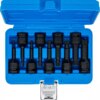 Sada vnějších rázových nástrčných klíčů 1/2" XZN, M4-M16, 9 ks - B5482